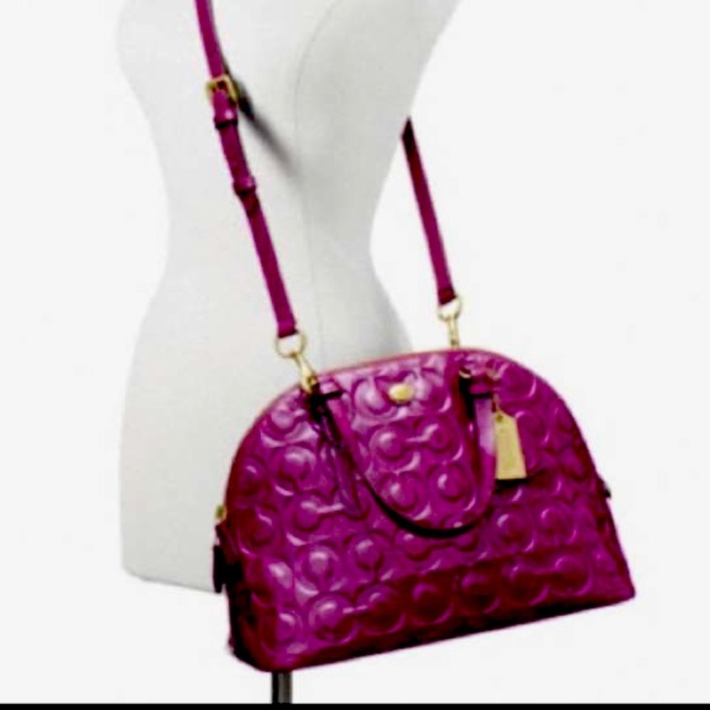 Coach Peyton Domed Satchel Purse bag - Picture 2 of 5